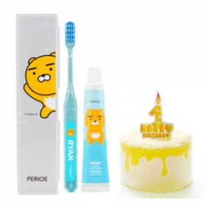 카카오프렌즈 양치2종+케이크 핸드타올세트