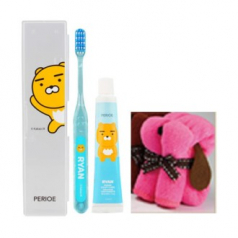 카카오프렌즈 캐릭터 덴탈세트와 미니수건 (강아지)