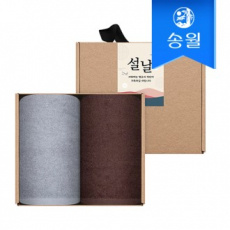 송월타월 명절 설날 새해 신년  핸드타올 크라프트세트(항균고리2p+스티커)