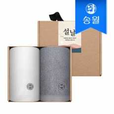 송월타월 명절 설날 새해 신년 핸드타올 크라프트세트(클래식핸드2p+스티커)