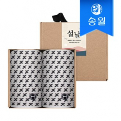 송월타월 명절 설날 새해 신년  핸드타올 크라프트세트(엑스고리2p+스티커)