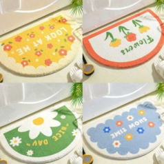 뽀글이 발매트 발판 매트 화장실 주방 수영장 욕실 반달 현관