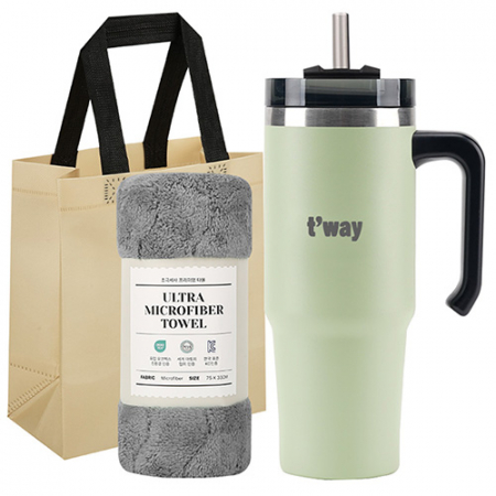 스핀 텀블러 900ml + 타올 선물세트 #2