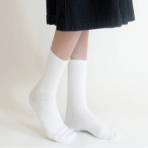 국산양말 여성 2올 무지 장목 양말