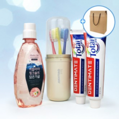 LG생활건강 핑크솔트 가글 320ml 휴대용 양치컵 7종