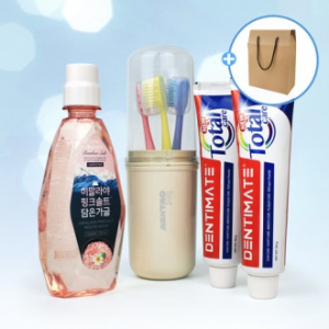 LG생활건강 핑크솔트 가글 320ml 휴대용 양치컵 7종