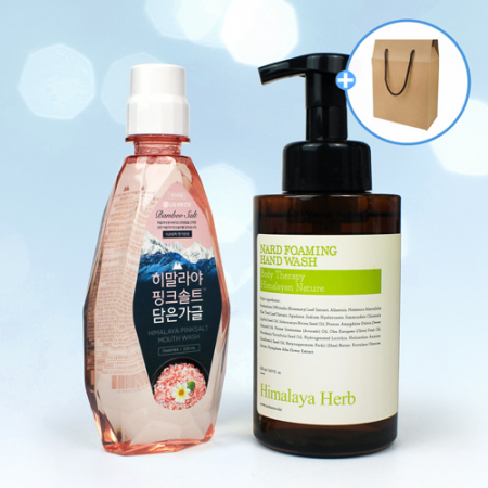LG생활건강 핑크솔트 가글 320ml + Nard 핸드워시 500ml #2