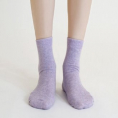 국산 파스텔 무지 중목 양말