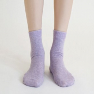 국산 파스텔 무지 중목 양말