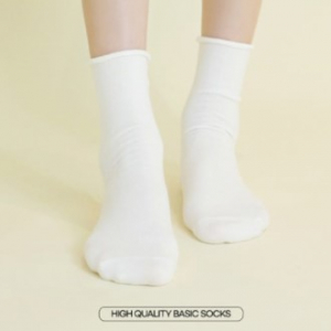 국산양말 압박없는 무지 돌돌이 중목 양말