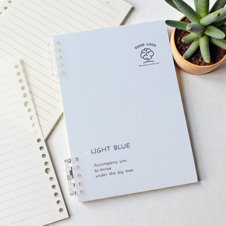 행운가득 유선 노트 2p세트 (블루) #2