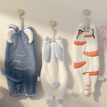 M186 아기자기 고리수건 어린이집 유치원 주방 수건 동물 캐릭터 선물 답례품 #2