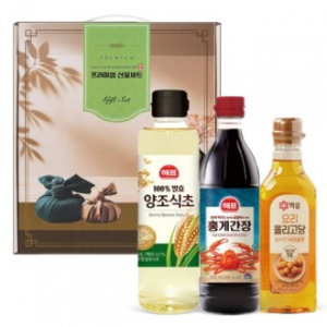 프리미엄실속3종(양조식초+올리고당+홍게간장)