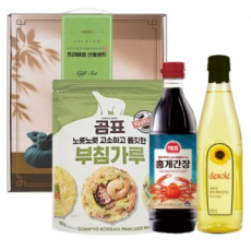 혼합실속3종(해바라기유+홍게간장+부침가루)