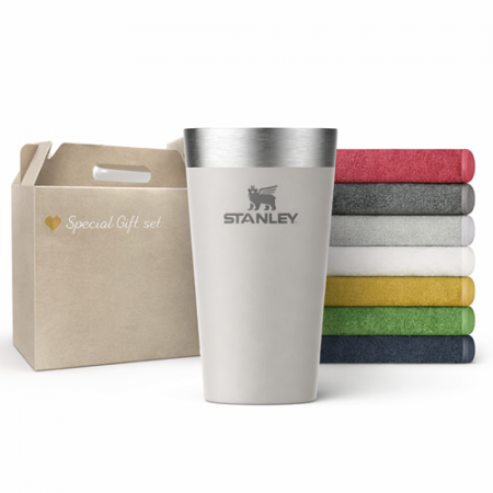 송월타올 스탠리 텀블러 머그컵 선물세트 2종 손잡이케이스 #4