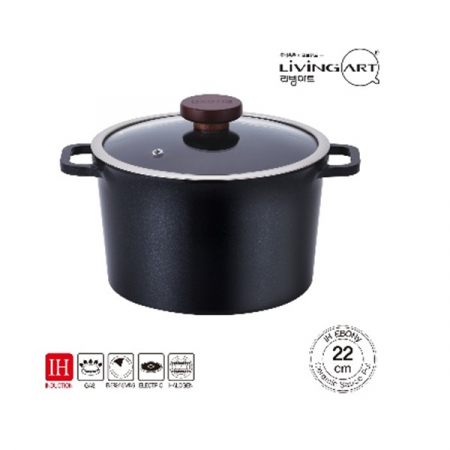 에보니 통주물 인덕션 세라믹 깊은곰솥냄비22cm #2