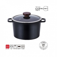 에보니 통주물 인덕션 세라믹 깊은곰솥냄비22cm