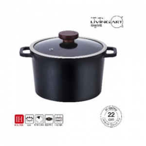 에보니 통주물 인덕션 세라믹 깊은곰솥냄비22cm