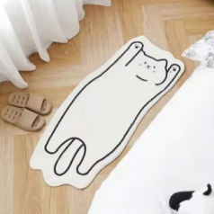 꼼지락 고양이 미끄럼방지 러그 발매트 K2628