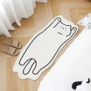 꼼지락 고양이 미끄럼방지 러그 발매트 K2628