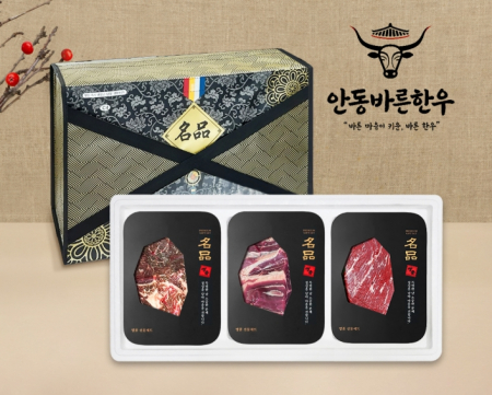 [안동바른한우] 1등급 한우 정육혼합 실속세트5호 1.2kg[면세] #2