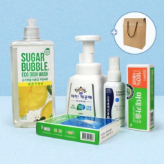 주방세제 + 주방전용 아이깨끗해 핸드워시 + 마데카솔연고 + 방수밴드 +에탄올 소독스프레이