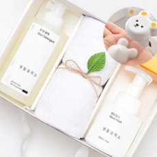 생활공작소 주방세제 1p + 150g 타올 1p + 곰돌이모양 핸드워시 1p 선물세트