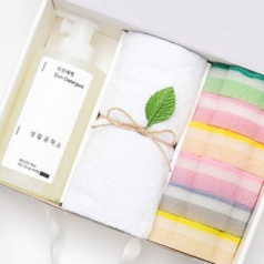 생활공작소 주방세제 1p + 150g 타올 1p + 꽃수세미 6p 선물세트