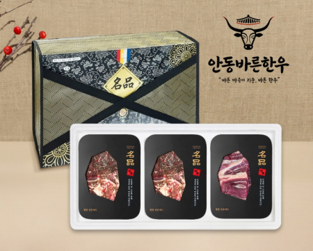 [안동바른한우] 1등급 한우 정육 알뜰세트2호 900g[면세] #2