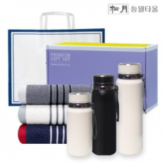 송월 프리미엄 선물 세트 (카운테스마라 포라인40 1P + 프리미엄온도텀블러 1000ml)
