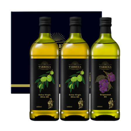[타레가]오일 1000mlx3 선물세트(올리브2+포도1) #2