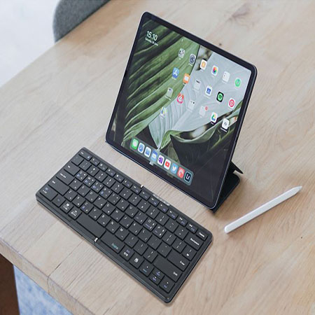 inote 아이노트 멀티 페어링 접이식 블루투스 키보드 X-Folding XK807B #2