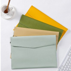 A4 서류 가방 파일 PU 서류 파우치