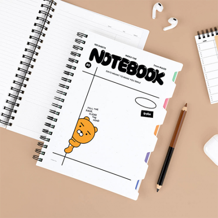 캐릭터  모노톤 PP커버 시스템 스프링노트 #4