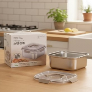 프로벨라 대용량 스텐 밀폐찬통 4.2L