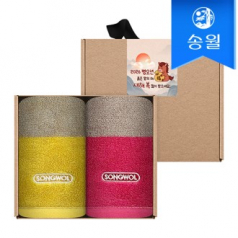 송월타월 2026 병오년 붉은말 신년 핸드타올 크라프트세트(컬러웨이고리2p+스티커)