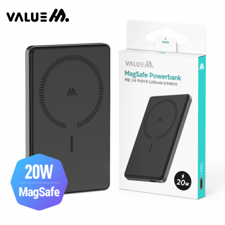 밸류엠 20W 고속 메탈 맥세이프 보조배터리 5000mAh #2
