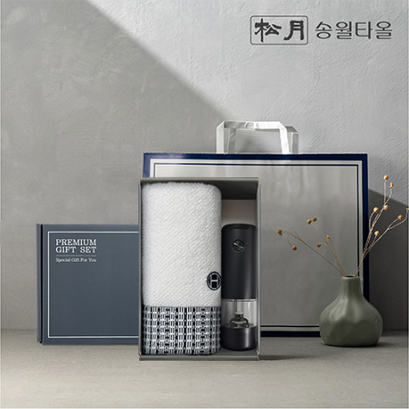 송월 프리미엄 선물 세트 송월 호텔컬렉션 톤40 + 전동그라인더 1P #2