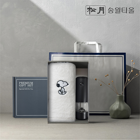 송월 프리미엄 선물 세트 스누피 리버40 + 전동그라인더 1P #2