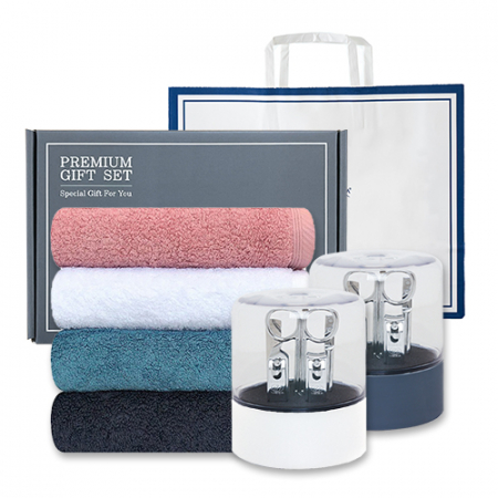 송월 프리미엄 선물 세트 (호텔40수 헤스티지 + 쓰리세븐 KR-050C 손톱깎이 세트 1P) #2