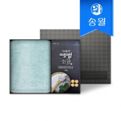 송월타올 소금 답례품 세트(라이트무지130g1+볶은소금180g1)
