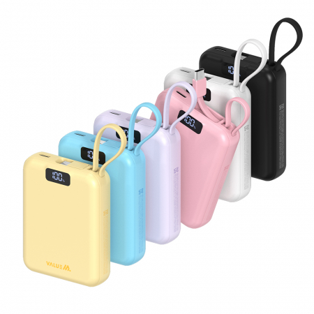 밸류엠 PD 22.5W 고속 CP 케이블 일체형 미니 보조배터리 10000mAh #2