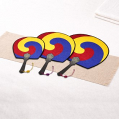 (기성)전통부채 태극선부채 태극부채(大 中 小) 실크인쇄(매듭포함)