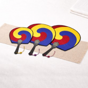 (기성)전통부채 태극선부채 태극부채(大 中 小) 실크인쇄(매듭포함)