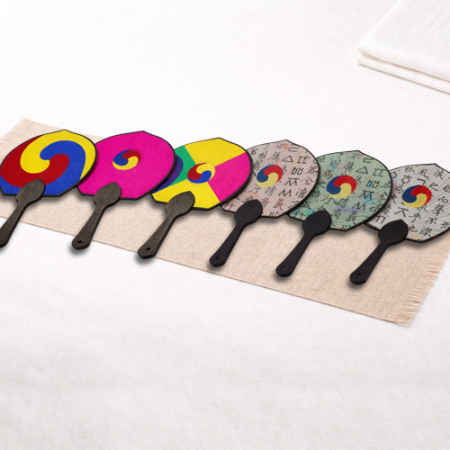 (기성)전통부채 꼬마선 꼬마부채 실크인쇄 (매듭포함) #3