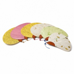 (기성)전통부채 나비선 나비 선부채 실크인쇄(매듭포함)