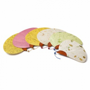 (기성)전통부채 나비선 나비 선부채 실크인쇄(매듭포함)