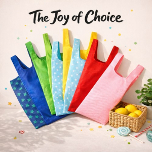 무지 문양 접이식 장바구니