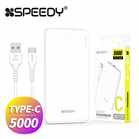 스피디 슬림핏 보조배터리 5000mAh 화이트 (CP 0.12M 케이블) #2