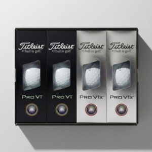 타이틀리스트 PRO V1 + V1x 12구 VIP 골프공 선물세트 (고급케이스 · 띠지포장)